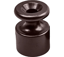 Изолятор пластик для монтажа ретро-провода Bironi Retro коричневый картинка